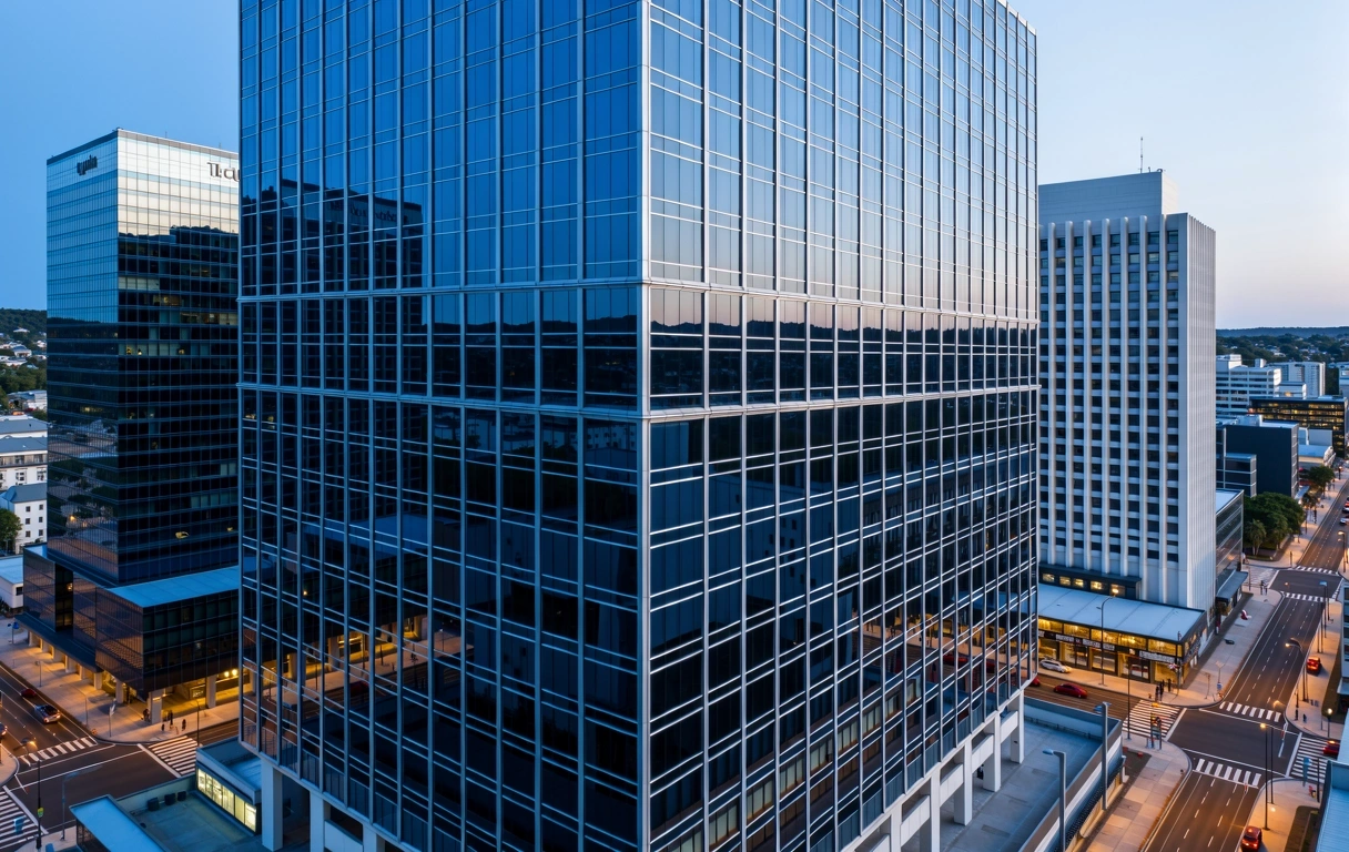 Financial district architecture